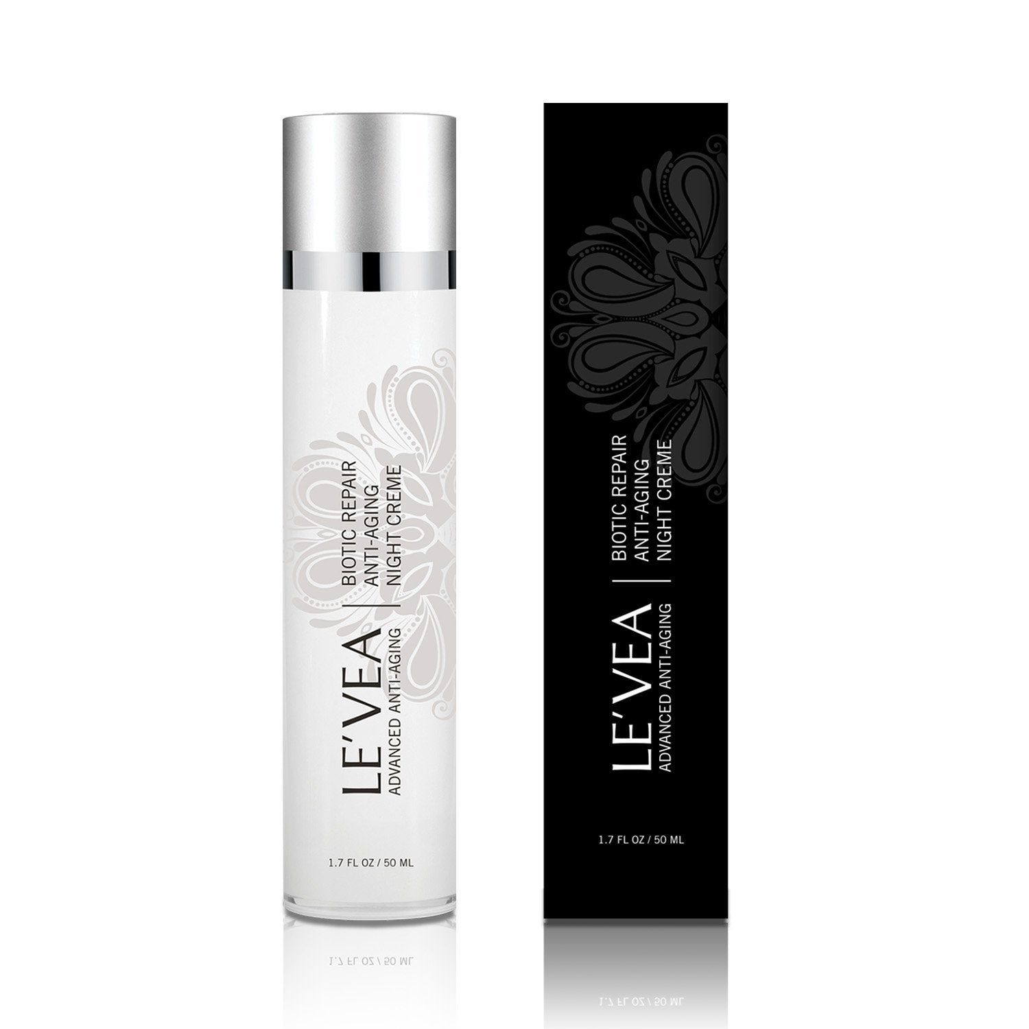 Biotic Repair Anti-Aging Night Cream — bottle and carton on white, 50 ml