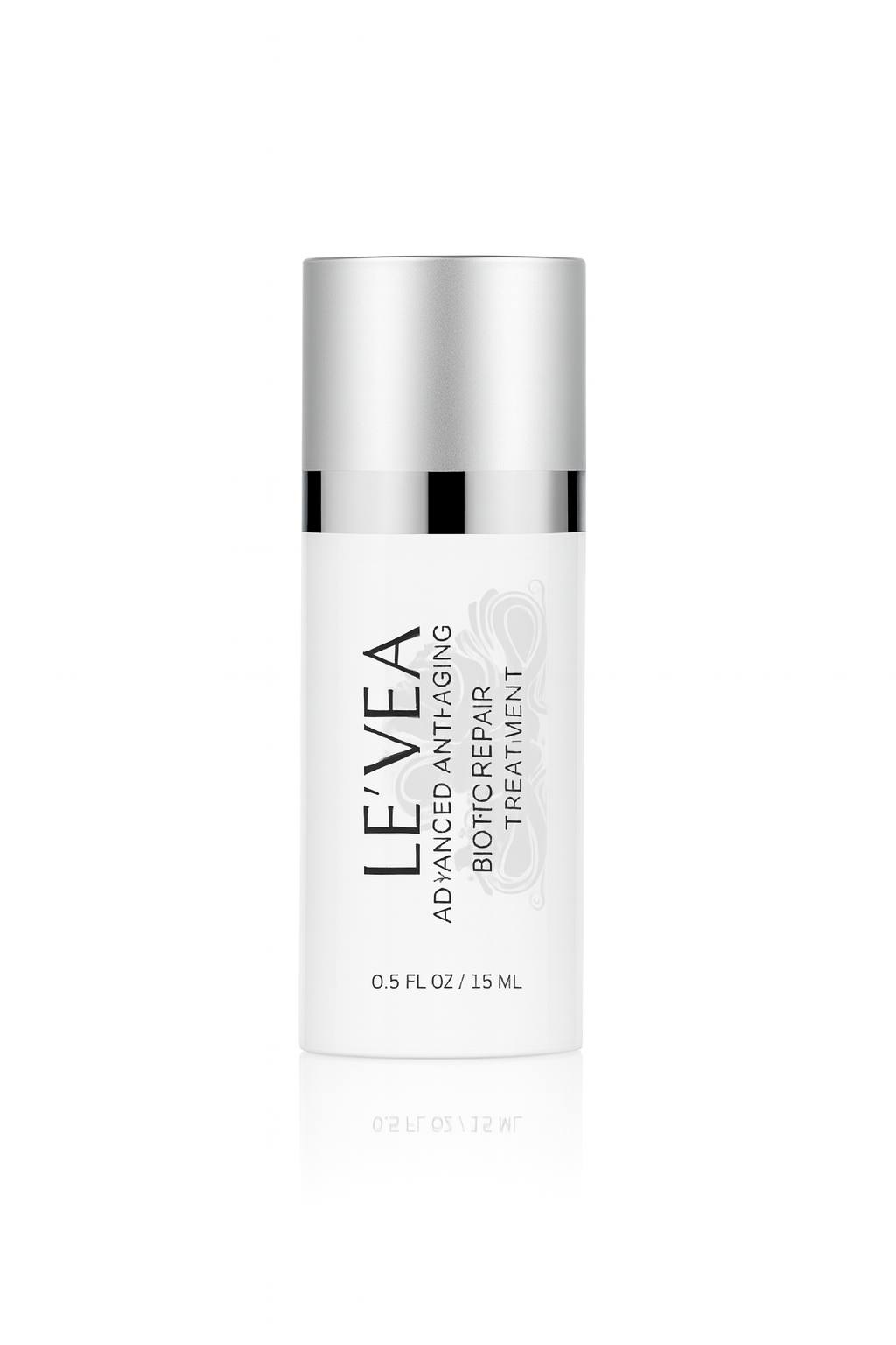 High-resolution image of LE’VEA Advanced Anti-Aging Biotic Repair Treatment (15ml) – luxury skincare serum for wrinkle repair, collagen boost, and youthful skin rejuvenation.