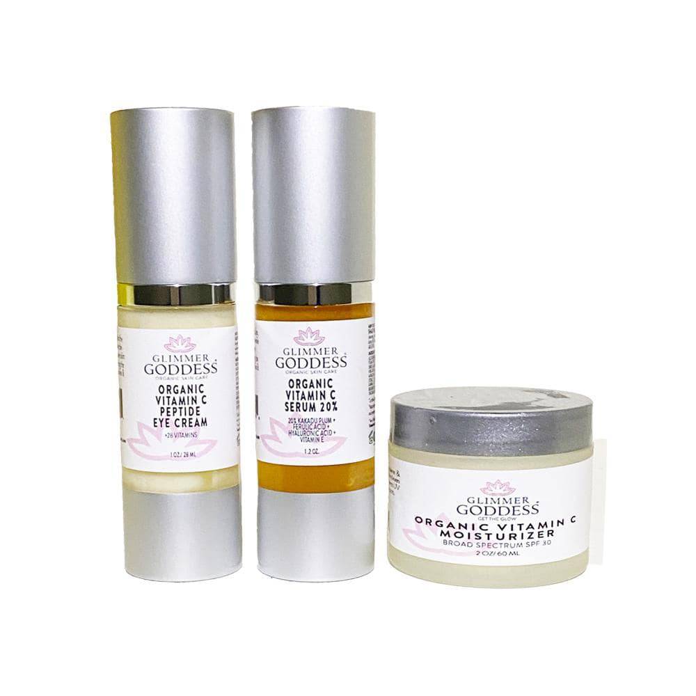 Fav Naomi Vitamin C Brighter Skin 3-Step Anti-Aging Kit – luxury brightening and firming skincare set.