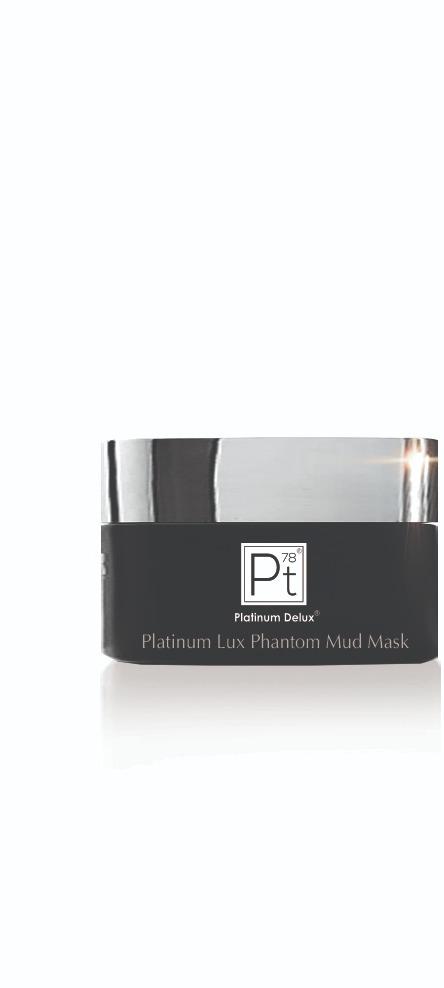 Platinum Lux Phantom Mud Mask premium square jar close-up