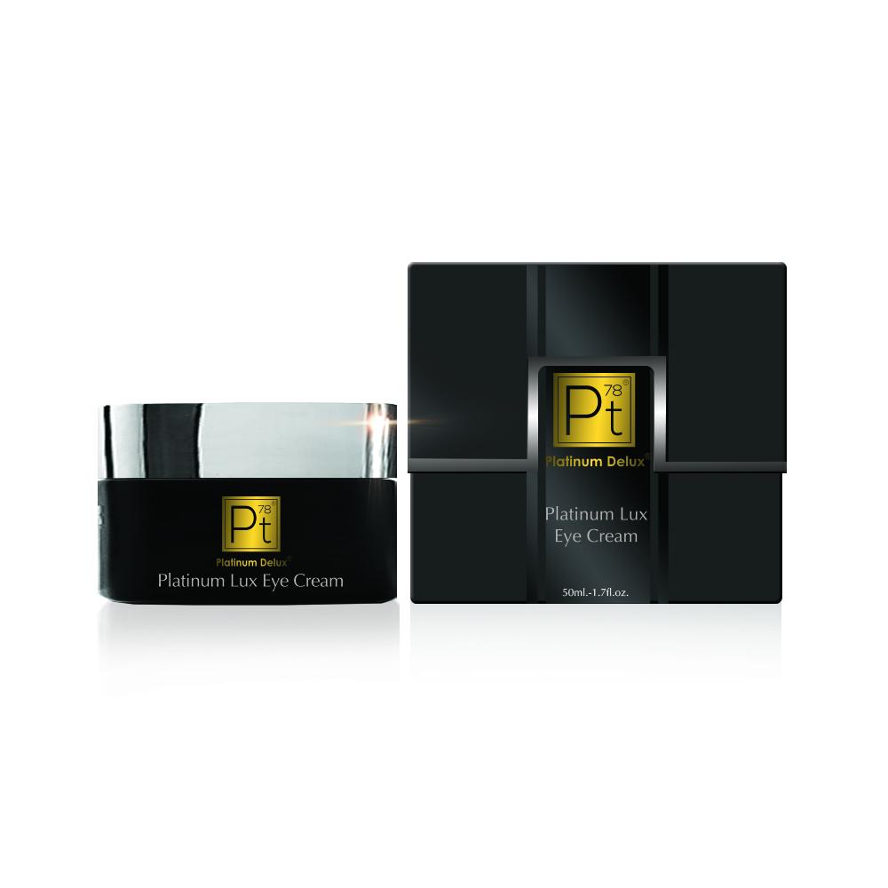 Platinum Lux Collagen Cream with luxury black and gold packaging – premium firming and anti-aging moisturizer