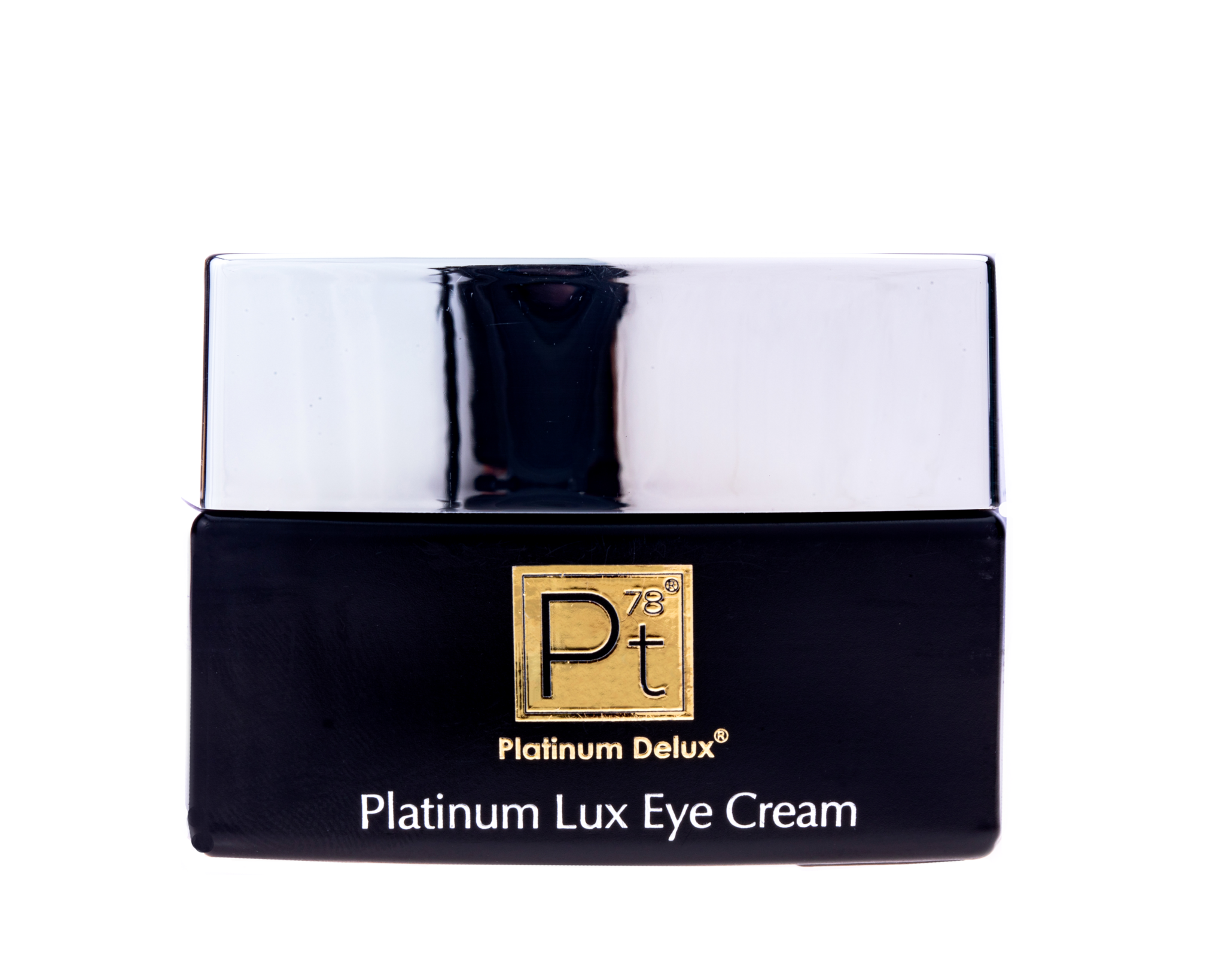 Platinum Lux Eye Cream jar — luxury eye treatment